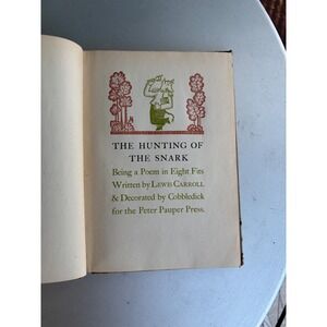 Lewis Carroll The Hunting of the Snark Peter Pauper Press Illustrated Cobbledick
